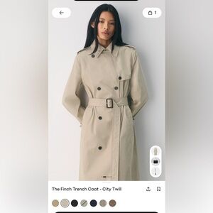 Aritzia women’s The Finch Trench Coat marconia beige brand new XS.